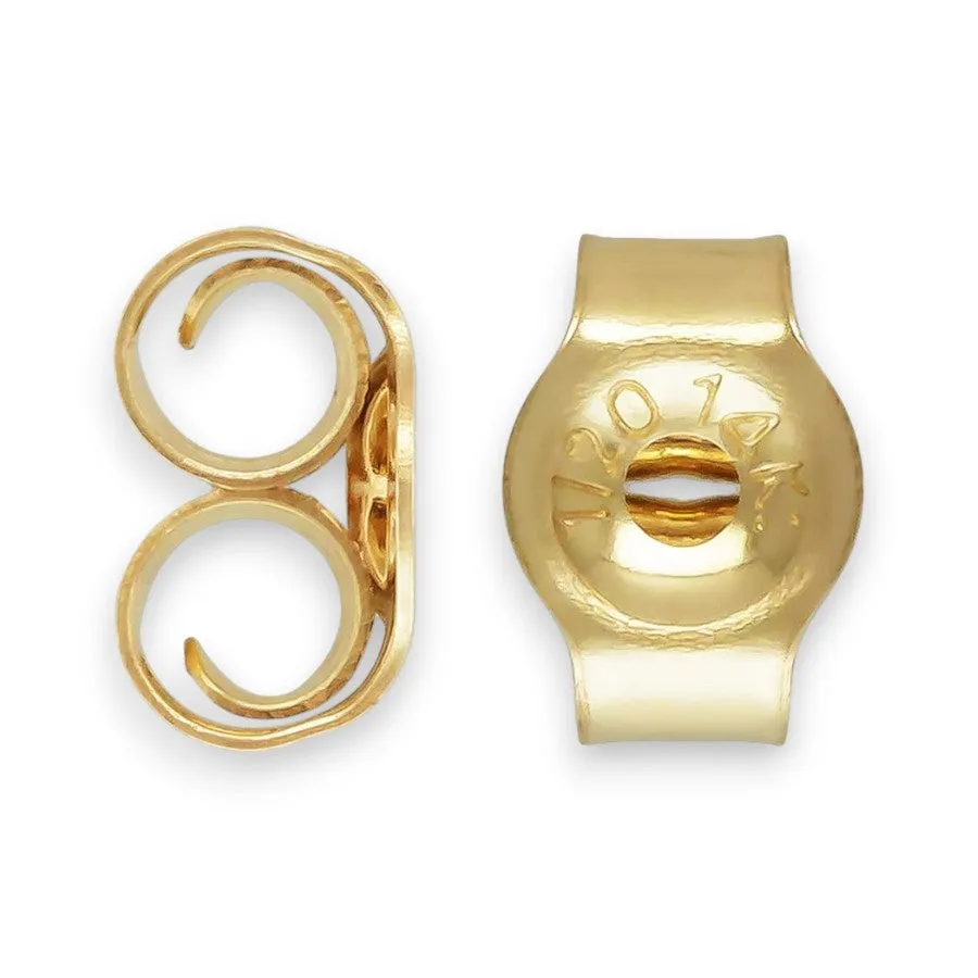 🆕🔗 Butterfly Earring Backs (Double Scroll) in 14ct Yellow Gold Filled | Pair 💍💍