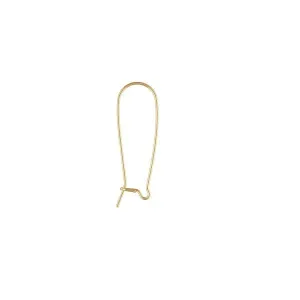 🔗 Kidney Ear Wire / Kidney Ear Hook (Long) | Pair 💍💍