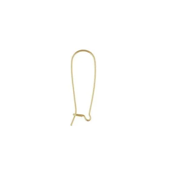 🔗 Kidney Ear Wire / Kidney Ear Hook (Long) | Pair 💍💍