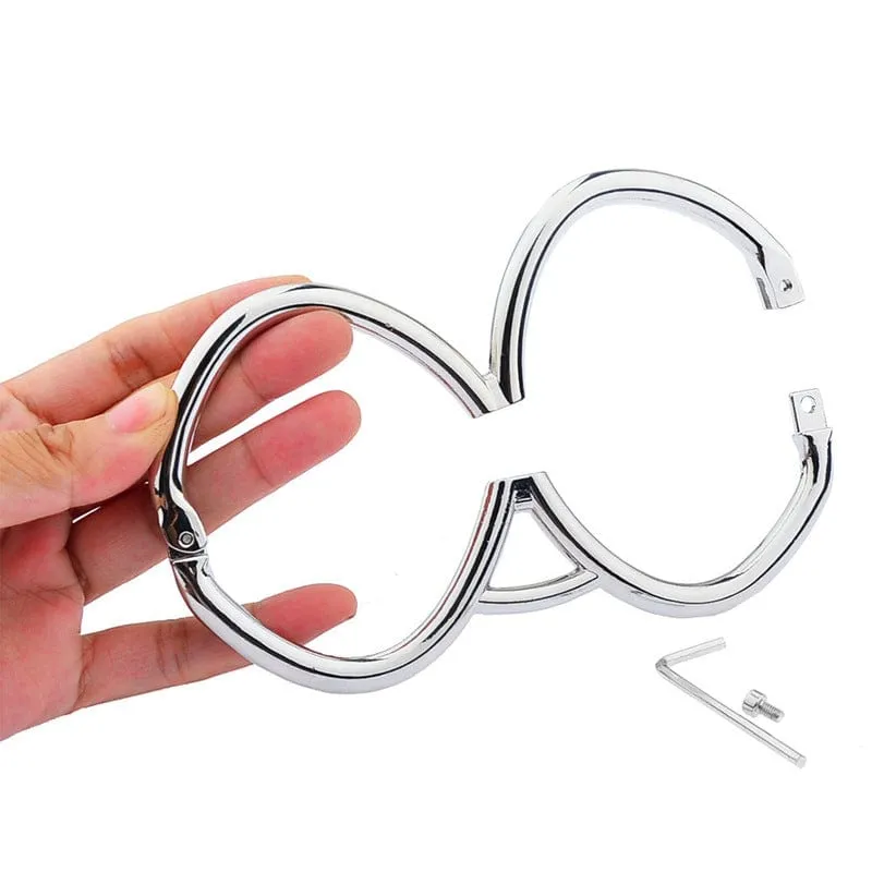 0243M   Hex Key Locking Steel Collar & Cuffs – Secure Metal Bondage System