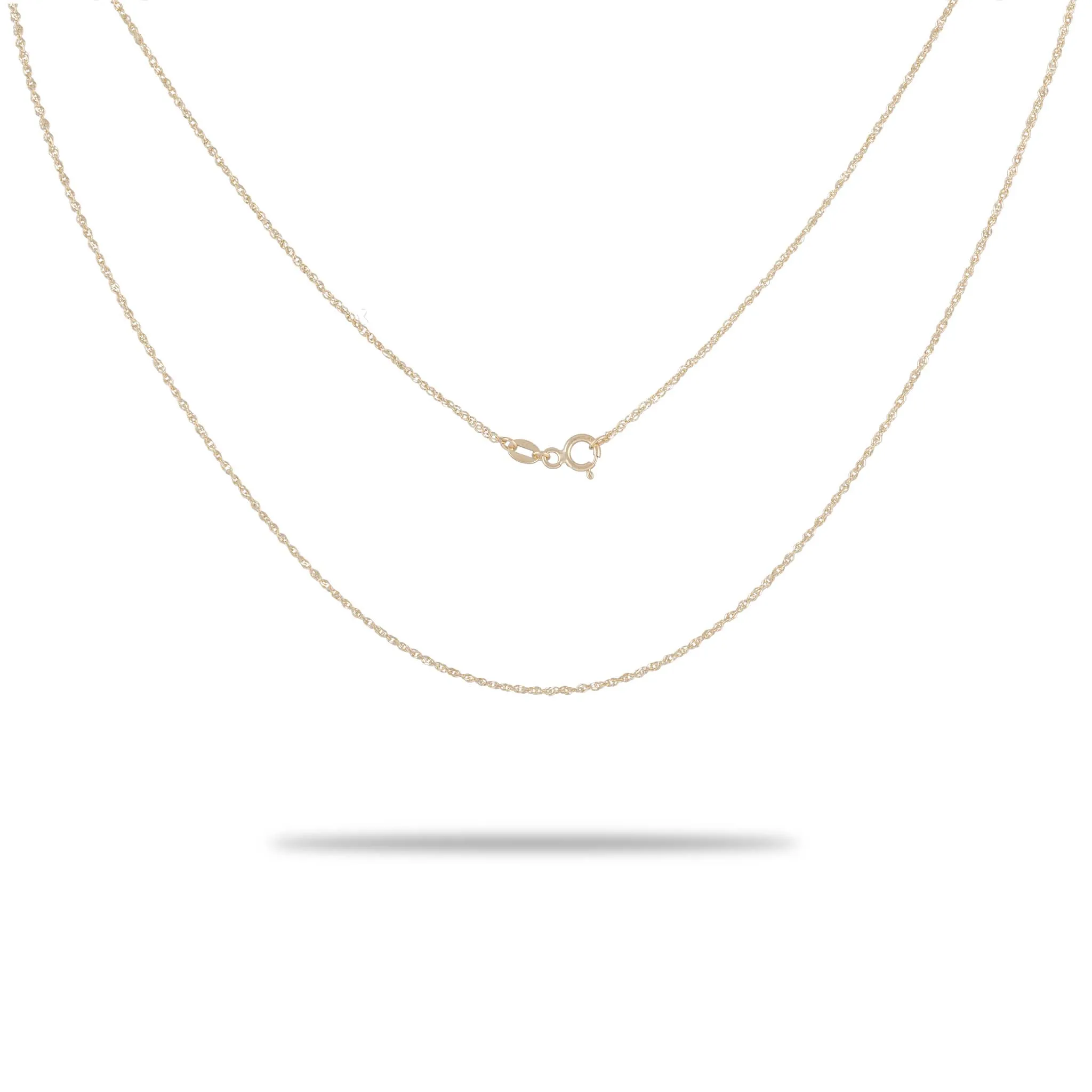0.8mm Baby Rope Chain in Gold