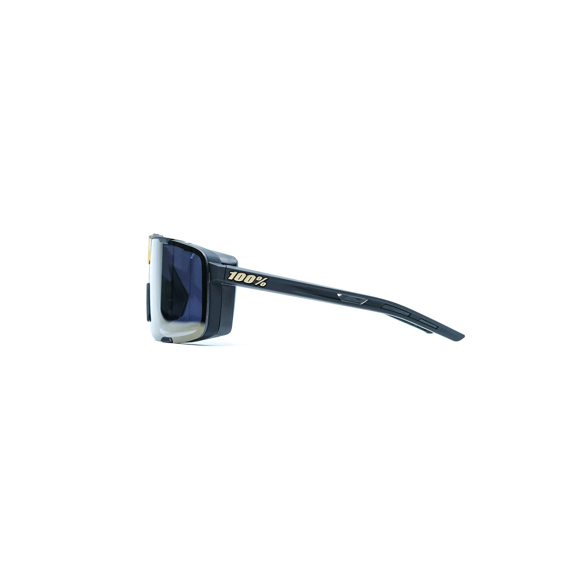100% Eastcraft Sunglasses - Soft Tact Black (Soft Gold Mirror Lens)
