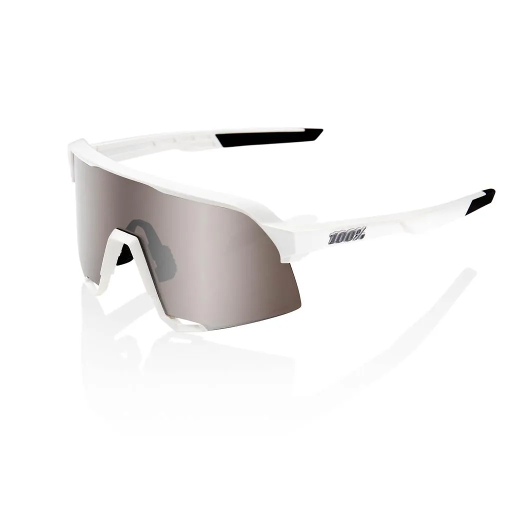 100% S3 - Matte White - HiPer Silver Lens