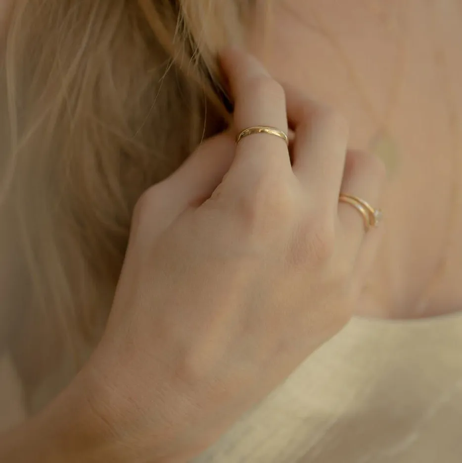 10k Solid Gold Thick Band
