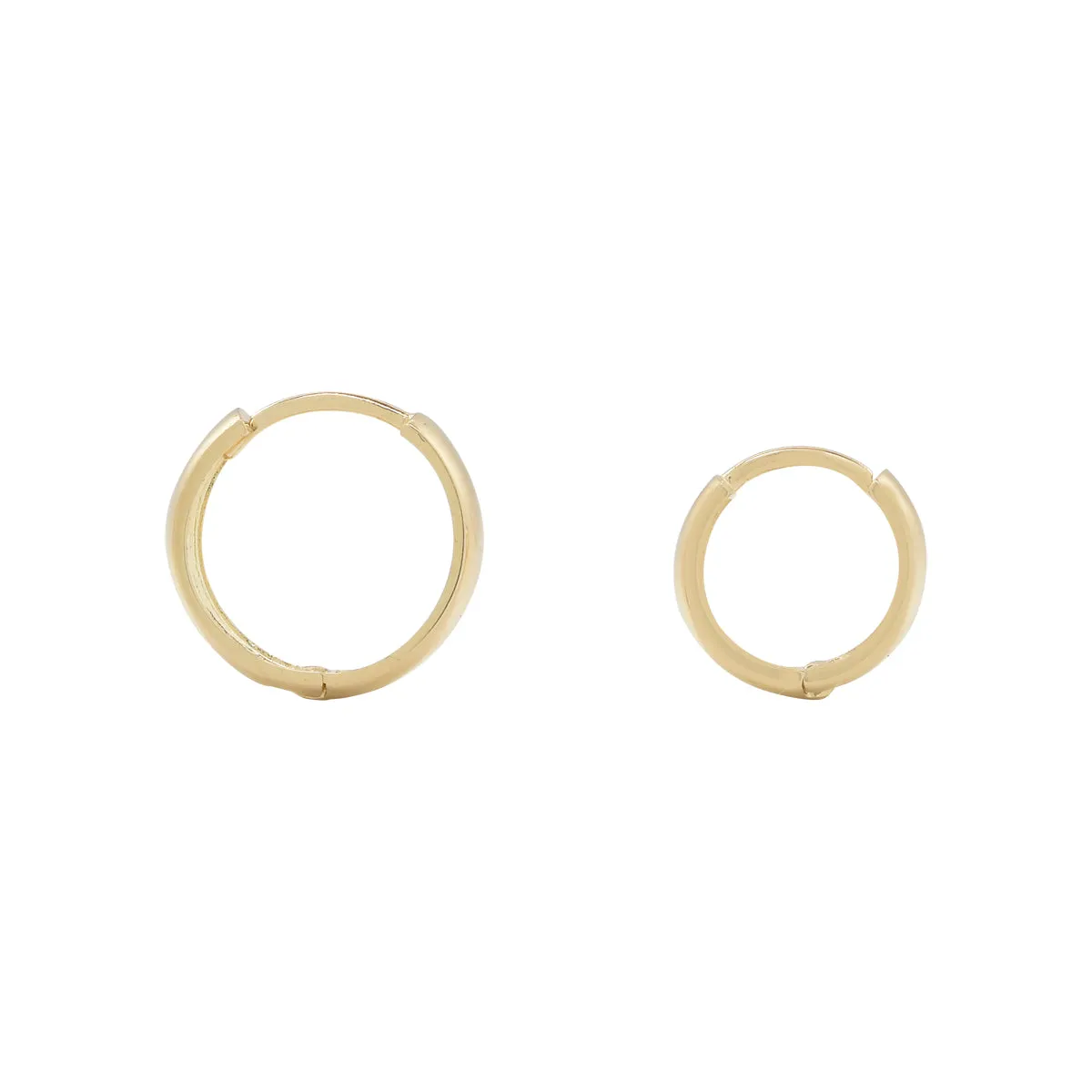 10k Solid Gold Thick Huggies