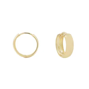 10k Solid Gold Thick Huggies