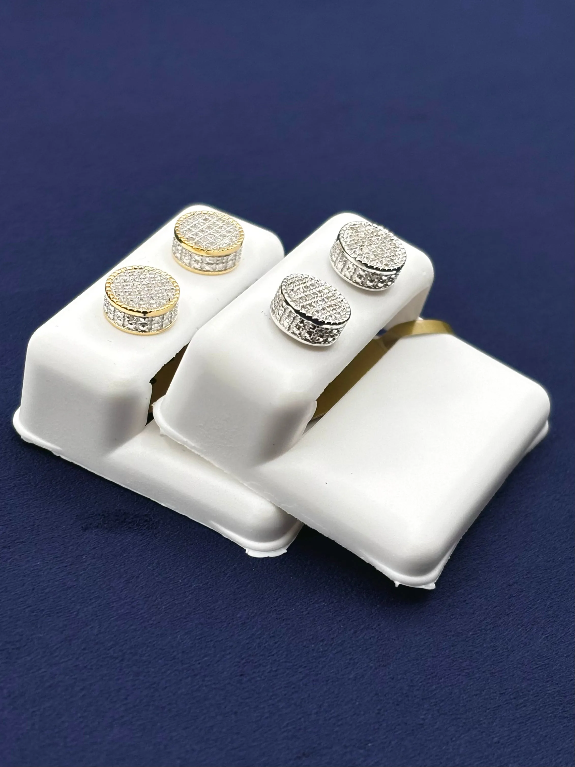10K Thick Round Earrings
