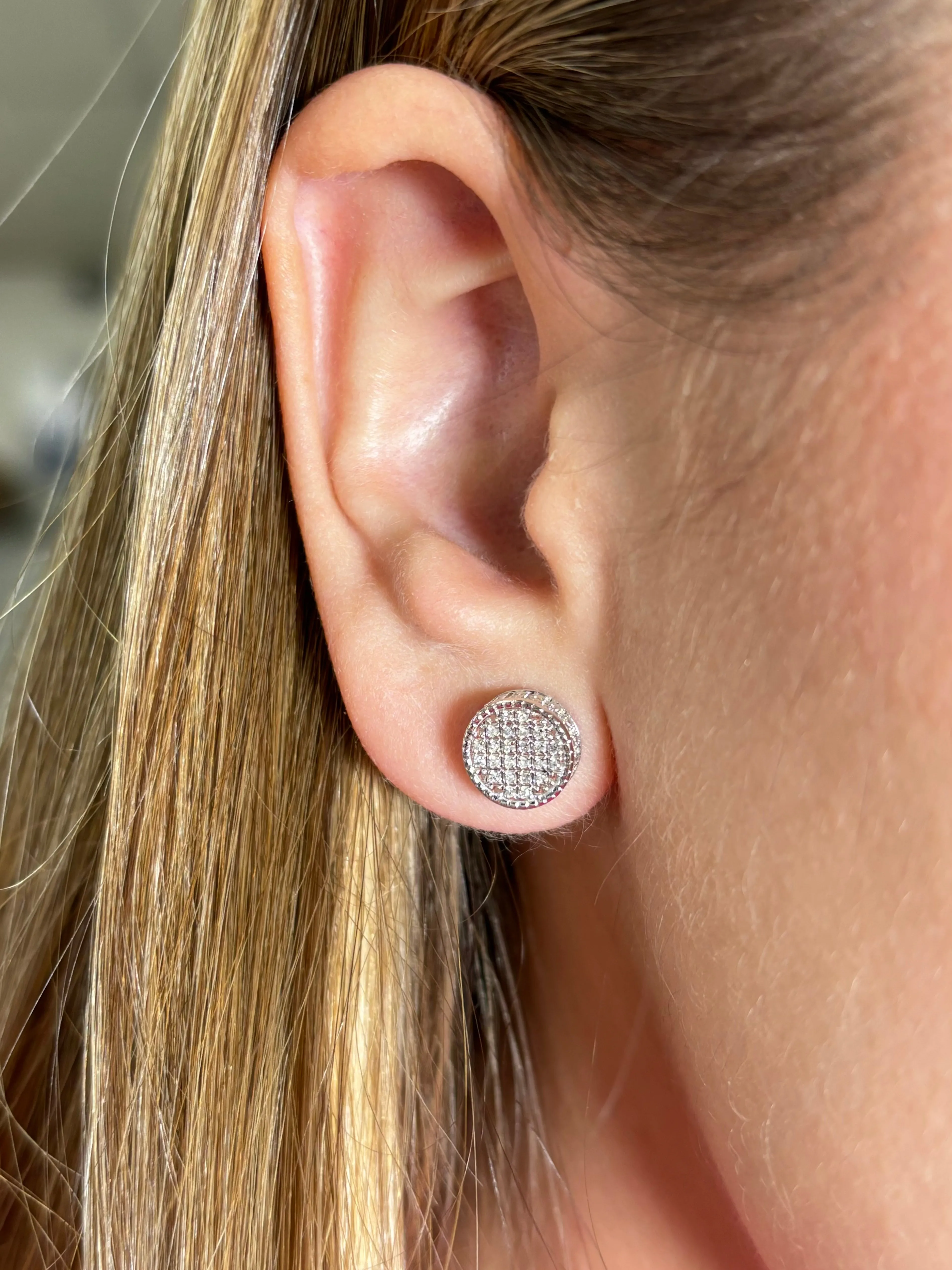 10K Thick Round Earrings