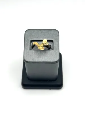 10KT DOUBLE HEART RING