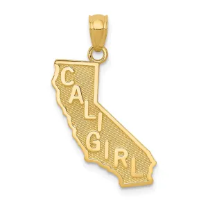 14k CALI GIRL State Map Pendant