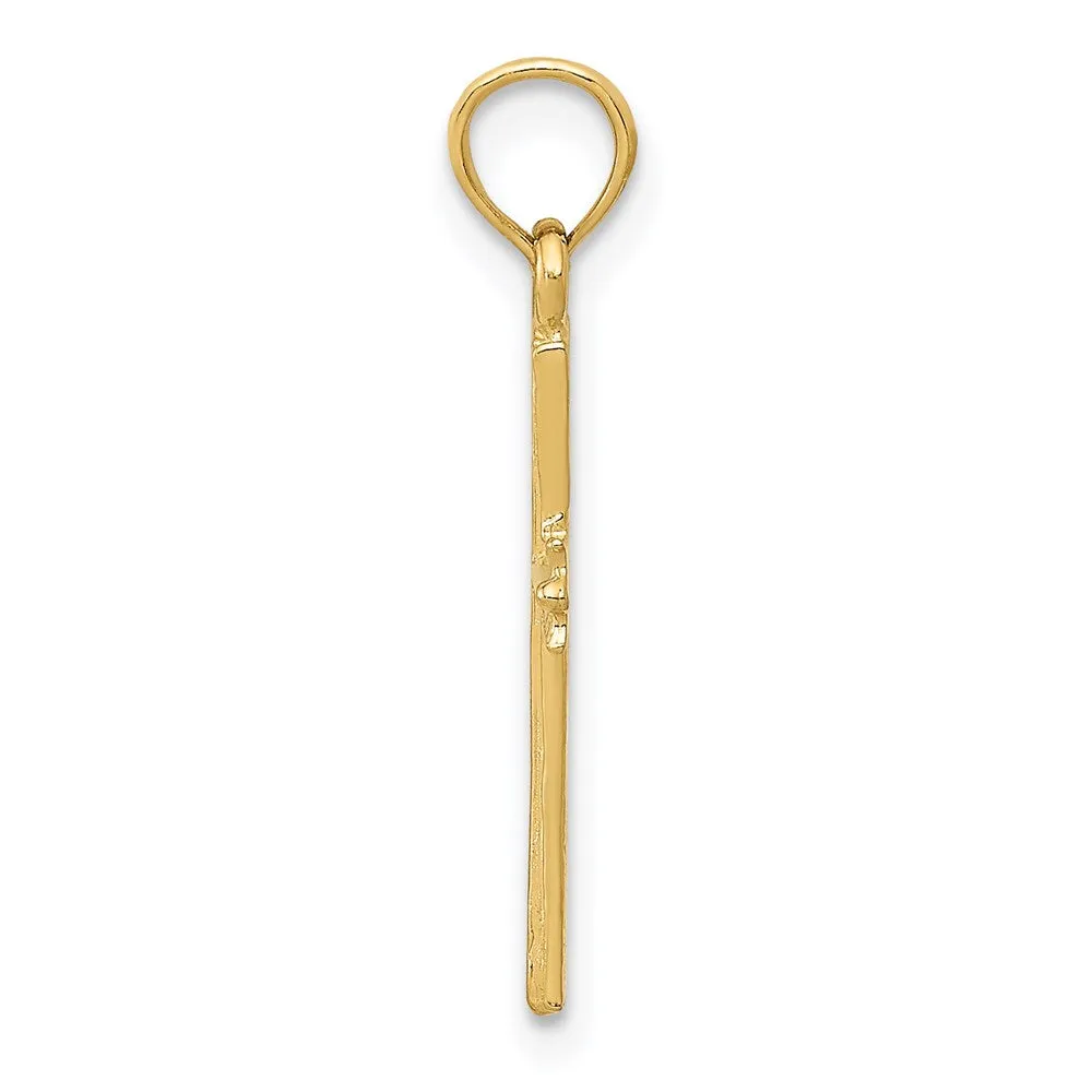14K Cross Pendant