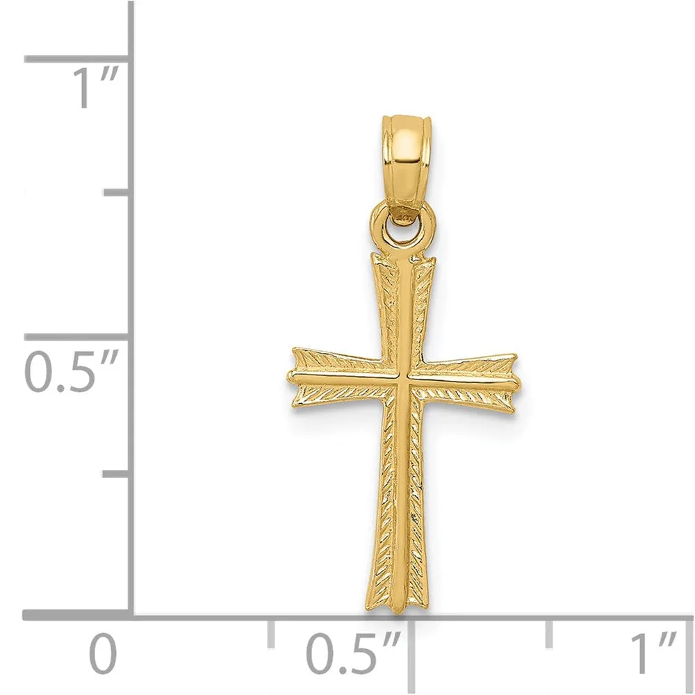 14K Cross Pendant