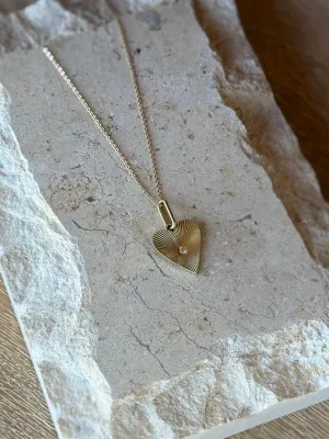 14k Fine Amour Diamond Heart