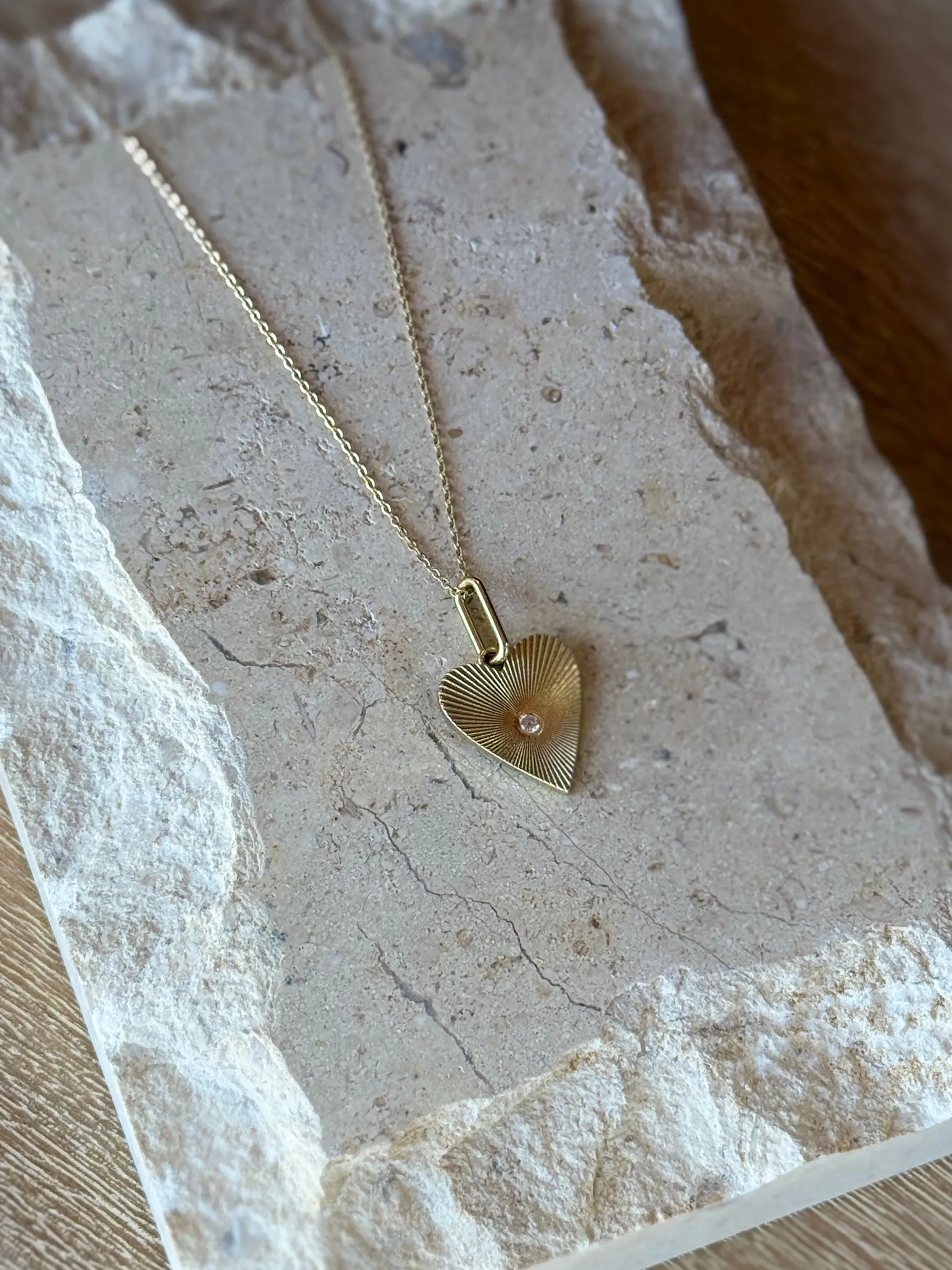 14k Fine Amour Diamond Heart