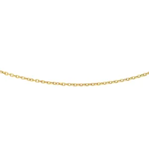 14K Gold 3.3mm Textured Cable Chain