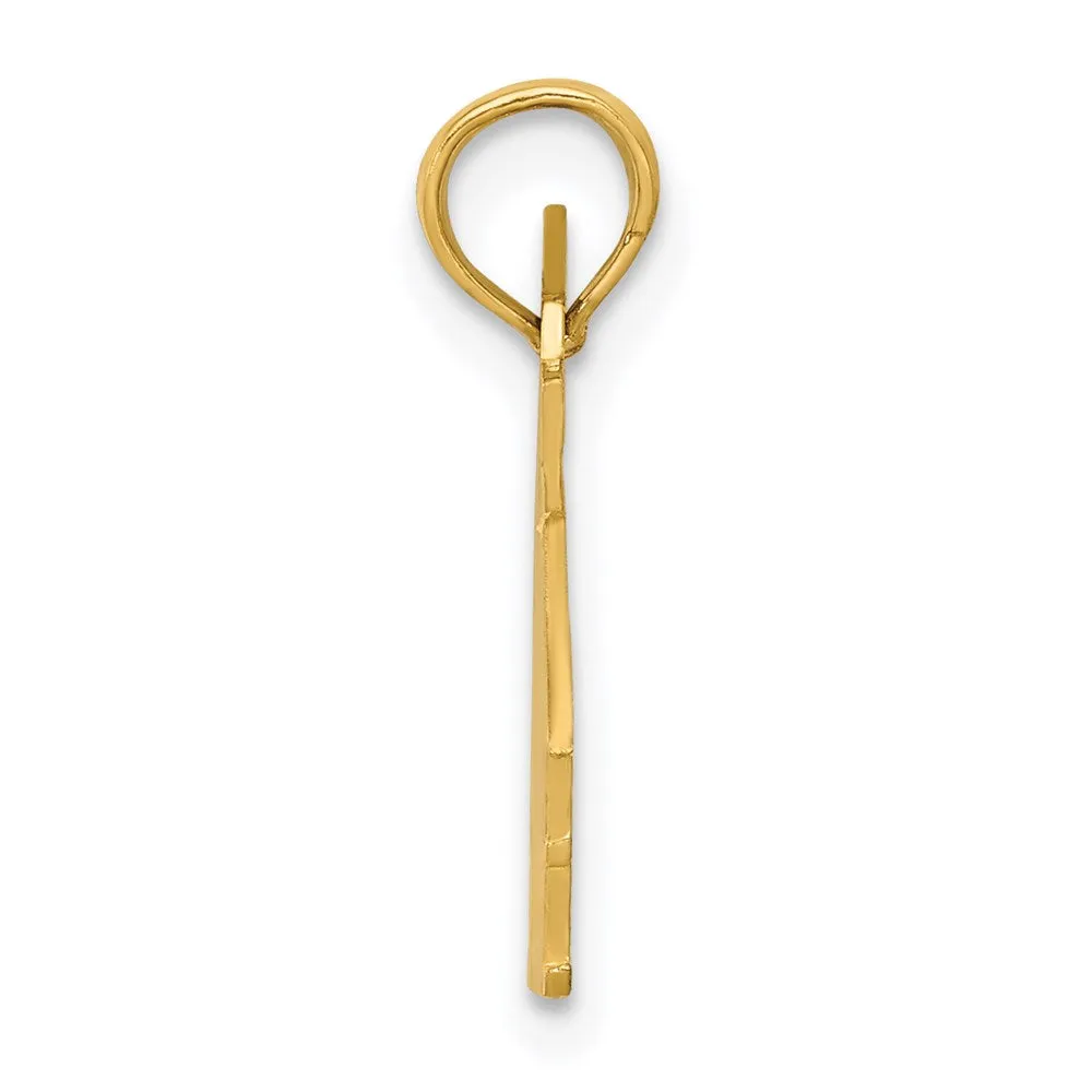 14K School House Pendant