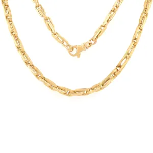 14K Yellow Gold Fancy Link Chain