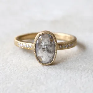 1.54ct grey diamond ring