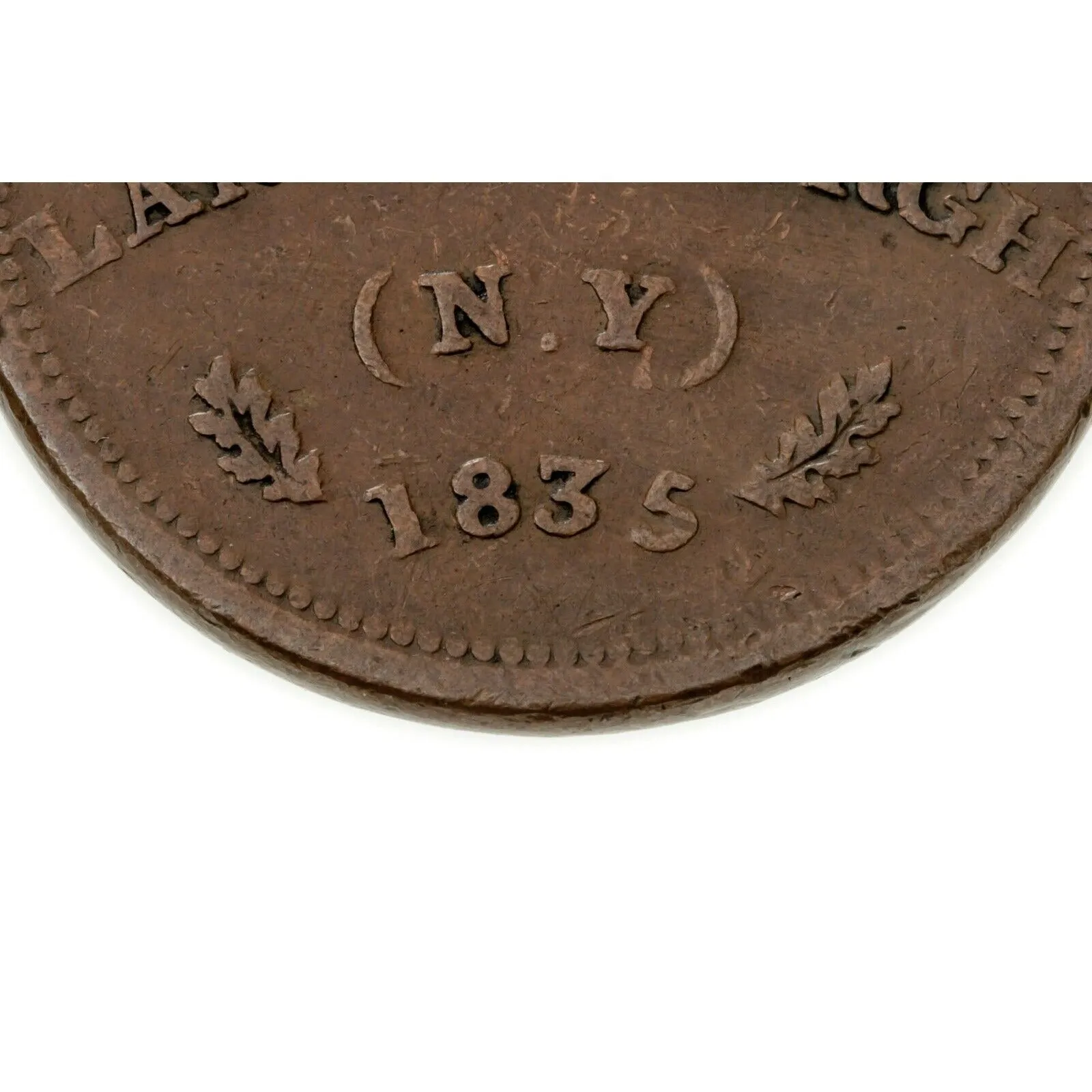 1835 Hard Times Token, LANSINGBRG NY, Walsh's General Store , HT-216