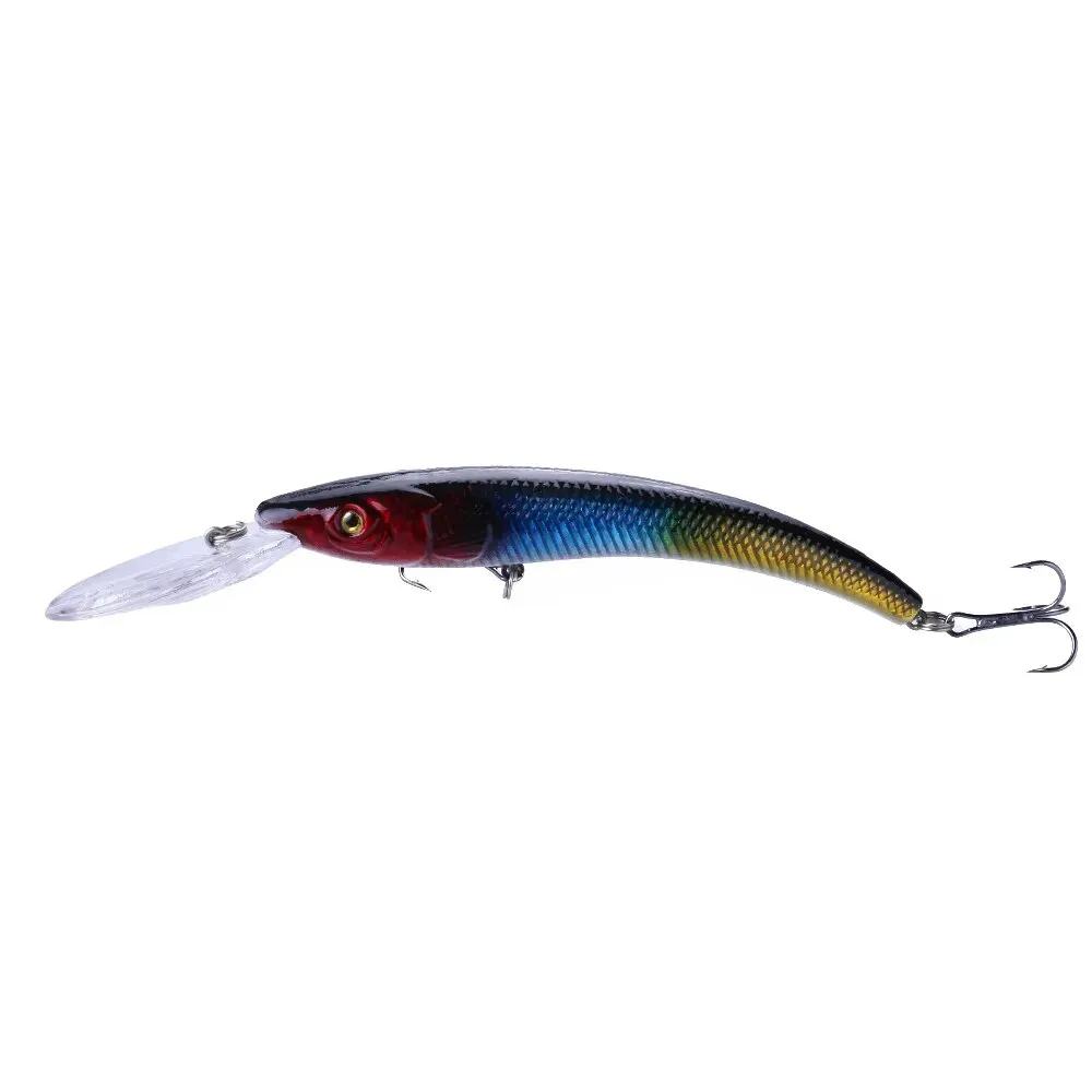 1x 15.5cm / 16.3g Wobbler Fishing Lure Big Crank Bait Minnow Trolling Artificial