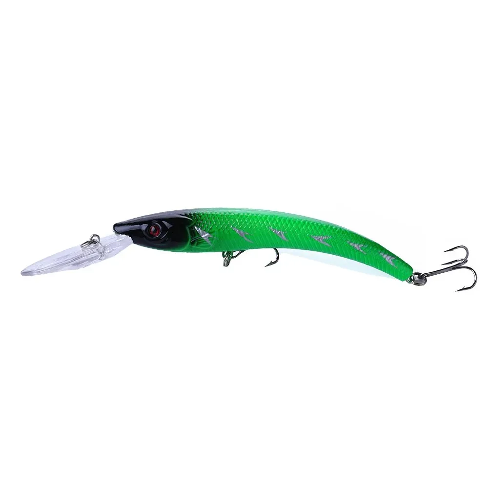 1x 15.5cm / 16.3g Wobbler Fishing Lure Big Crank Bait Minnow Trolling Artificial