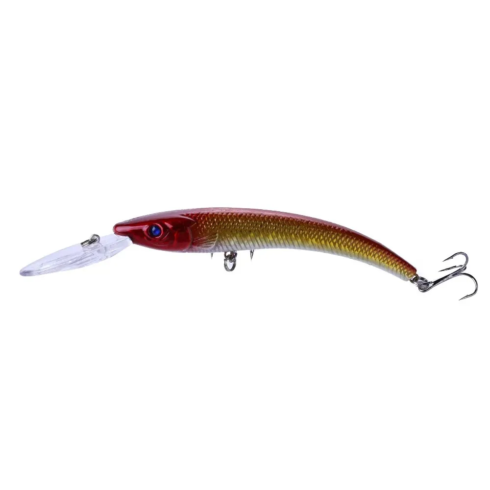 1x 15.5cm / 16.3g Wobbler Fishing Lure Big Crank Bait Minnow Trolling Artificial