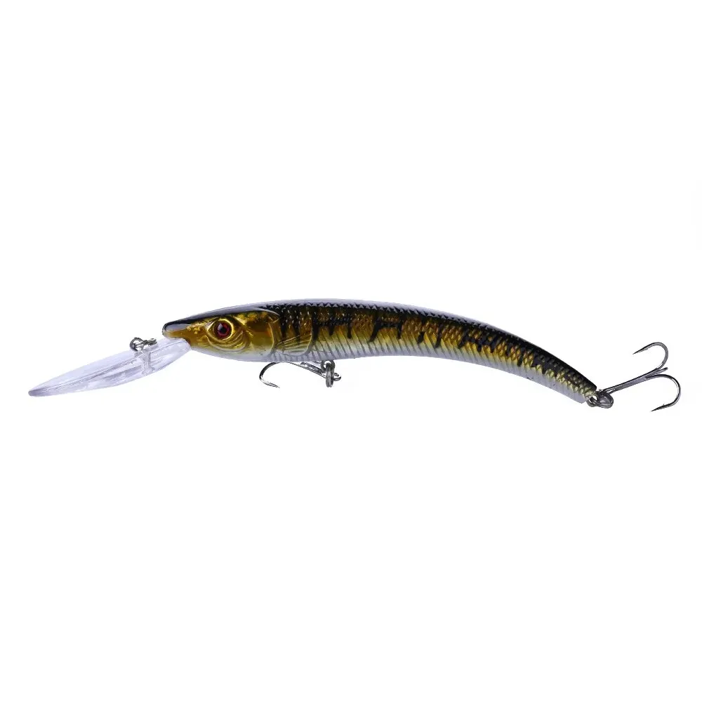 1x 15.5cm / 16.3g Wobbler Fishing Lure Big Crank Bait Minnow Trolling Artificial
