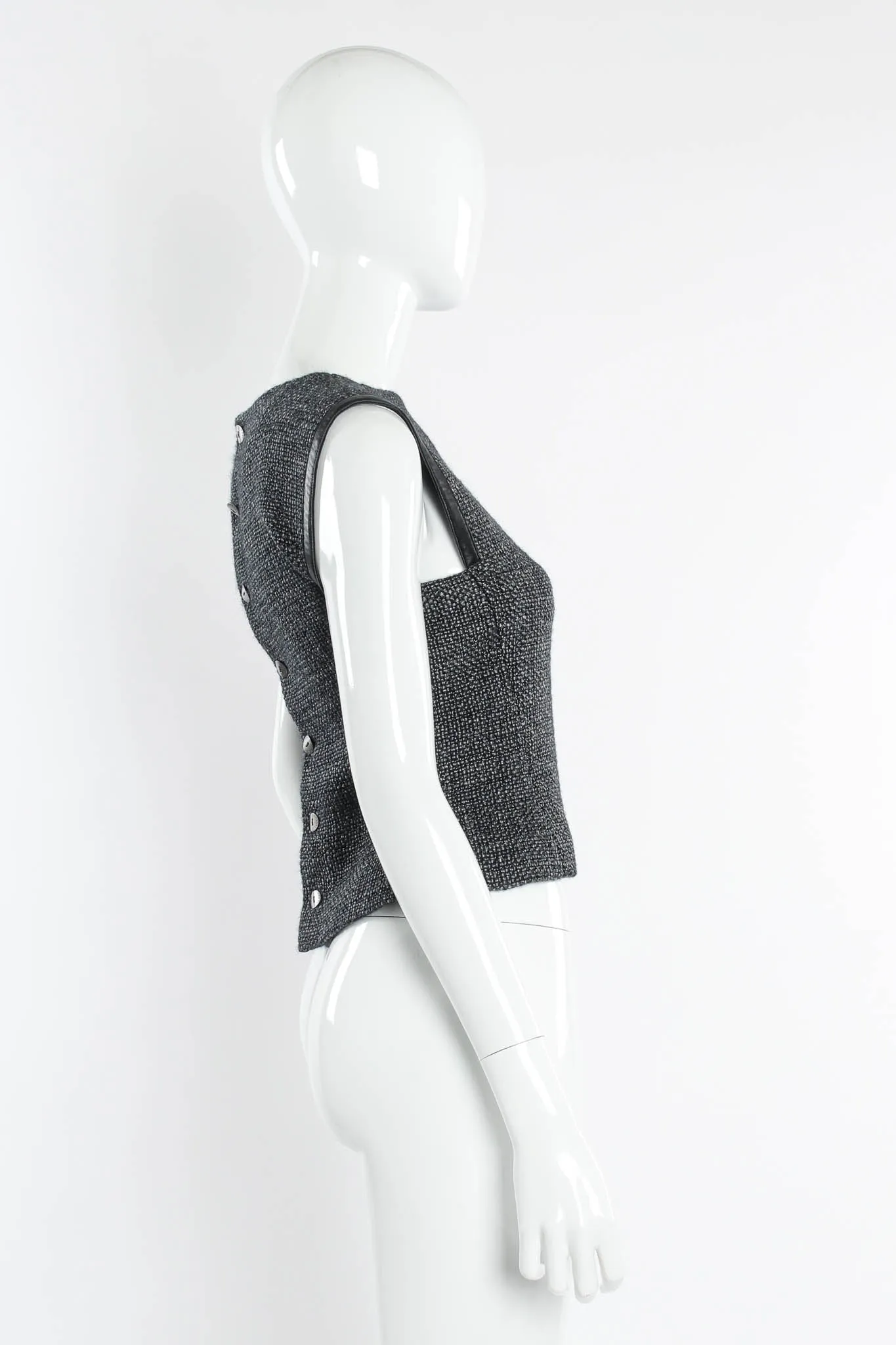 2000 Woven Wool Top & Skirt Set