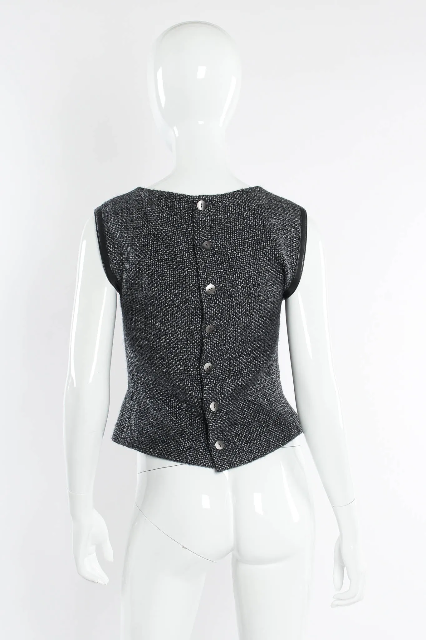 2000 Woven Wool Top & Skirt Set