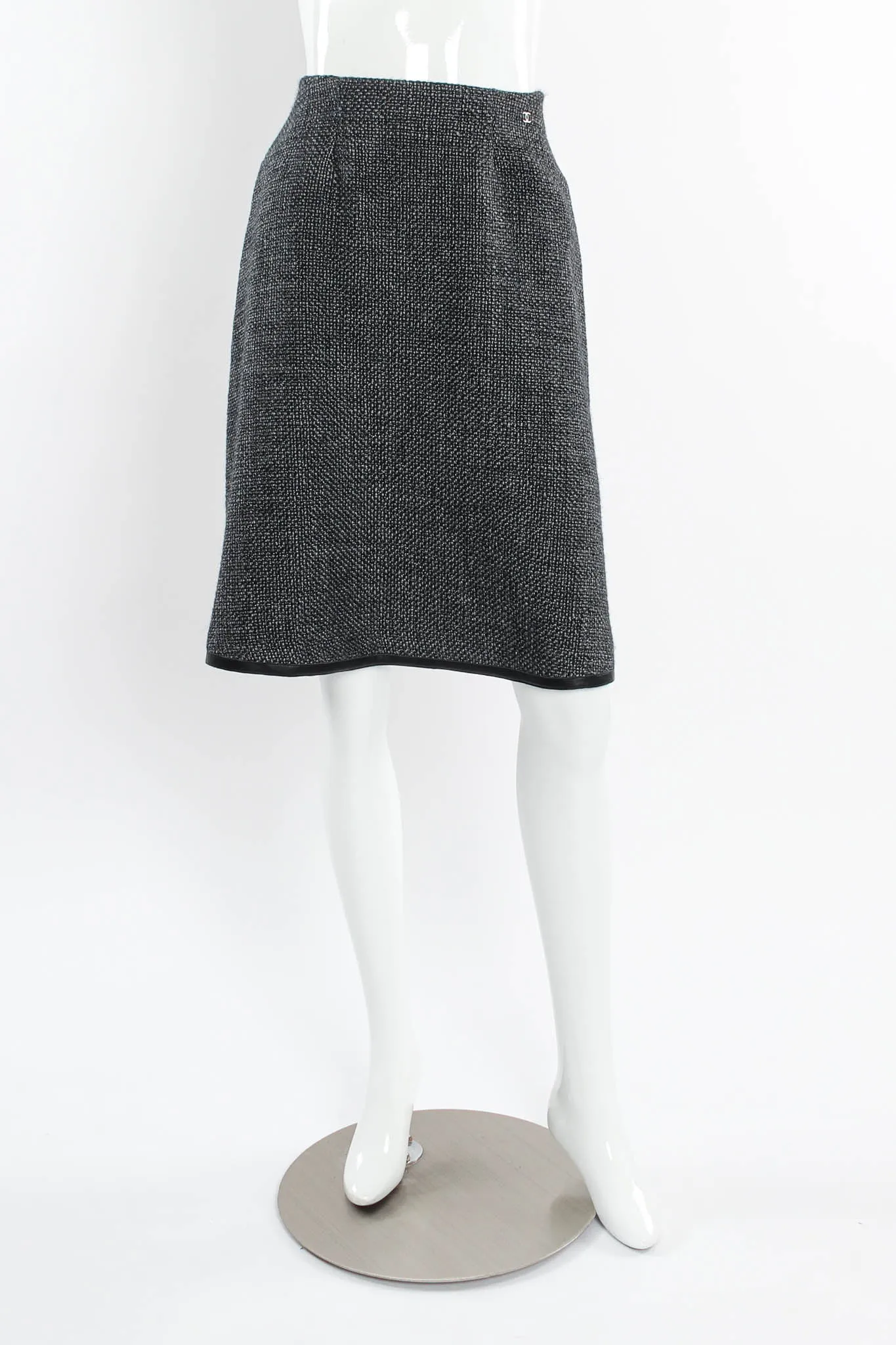 2000 Woven Wool Top & Skirt Set