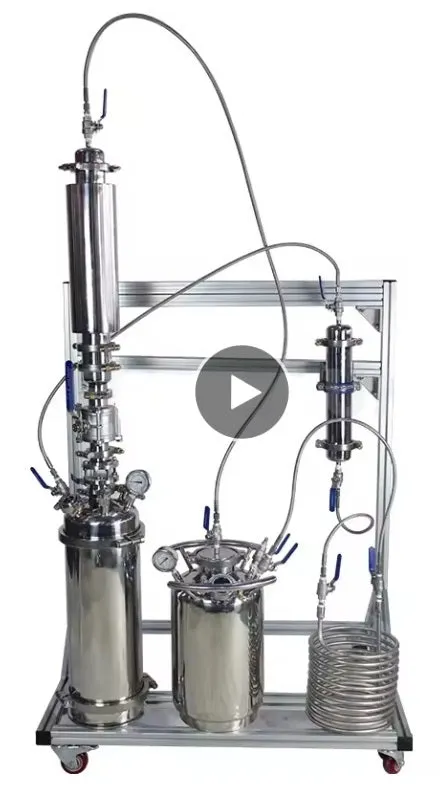 2LB Rack Mounted Viking Closed Loop Extractor System with Dewaxing Column and Chiller