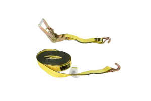 2" x 27' Ratchet Strap with Wire Hook | 3,333lb WLL