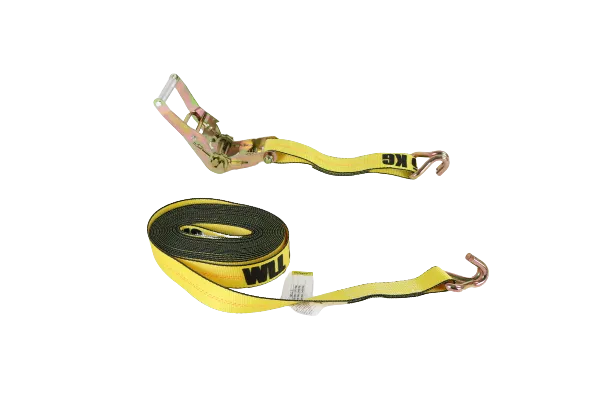 2" x 27' Ratchet Strap with Wire Hook | 3,333lb WLL
