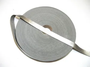 3/4" Flat, Cowhide Leather Binding in Metallic Silver (5 YDS) 0750NDA DIY; leather crafts; dream catchers; leather string; lacing; fringe;