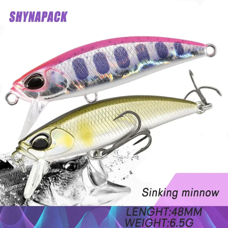 48mm 6.5g Top Hard Fishing Lures Minnow quality herring look Baits Wobblers
