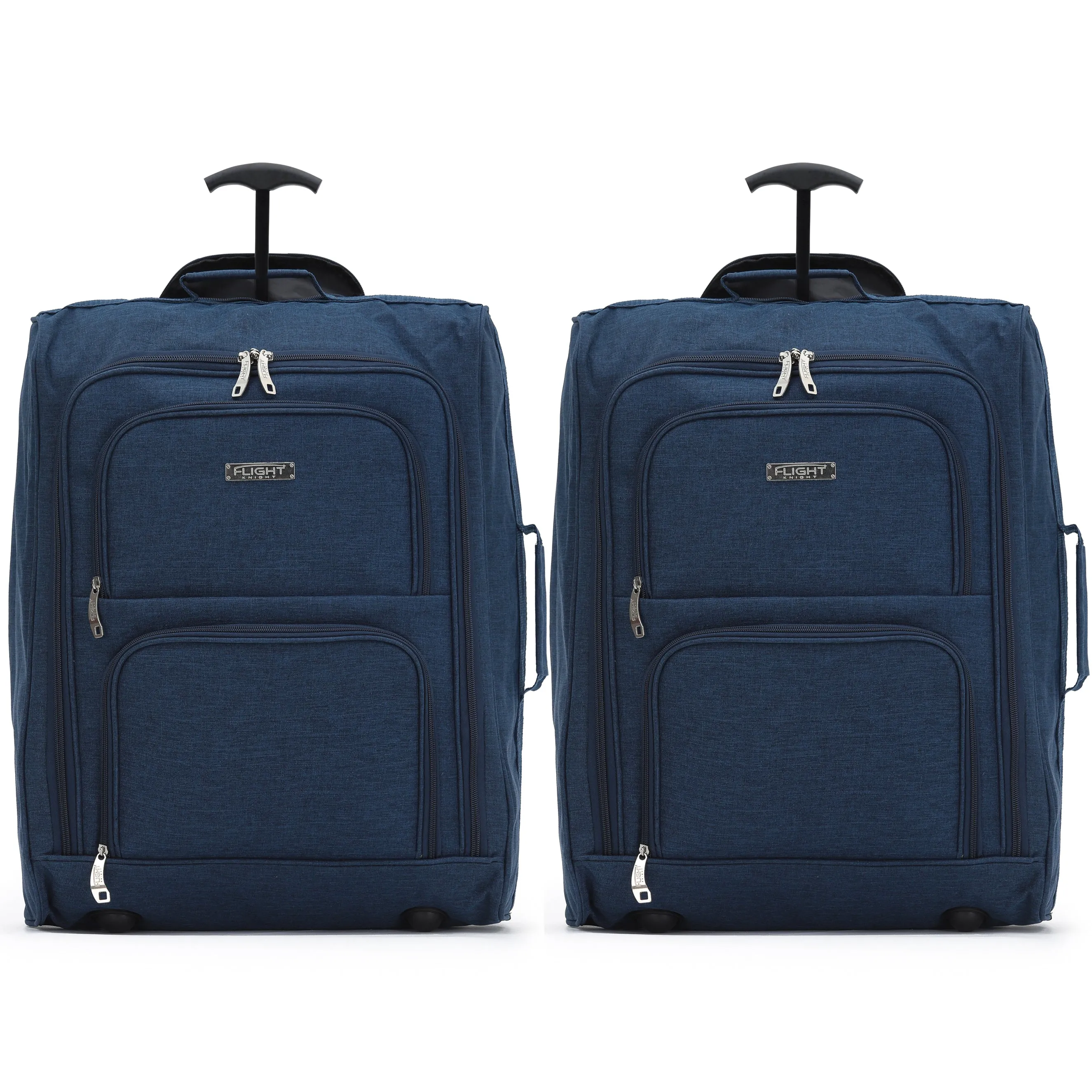 55x40x20cm 2 Wheel Soft Shell Suitcase