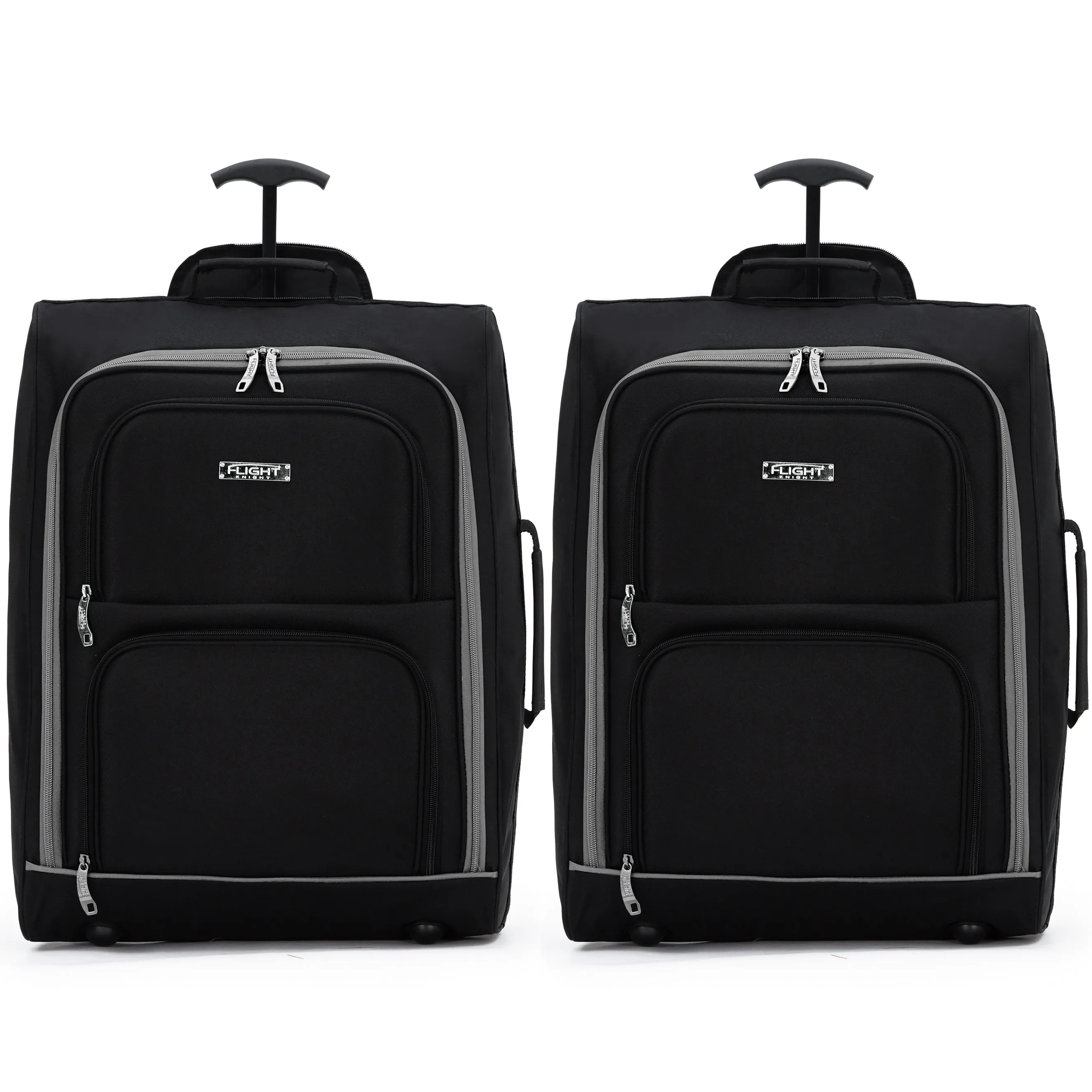 55x40x20cm 2 Wheel Soft Shell Suitcase
