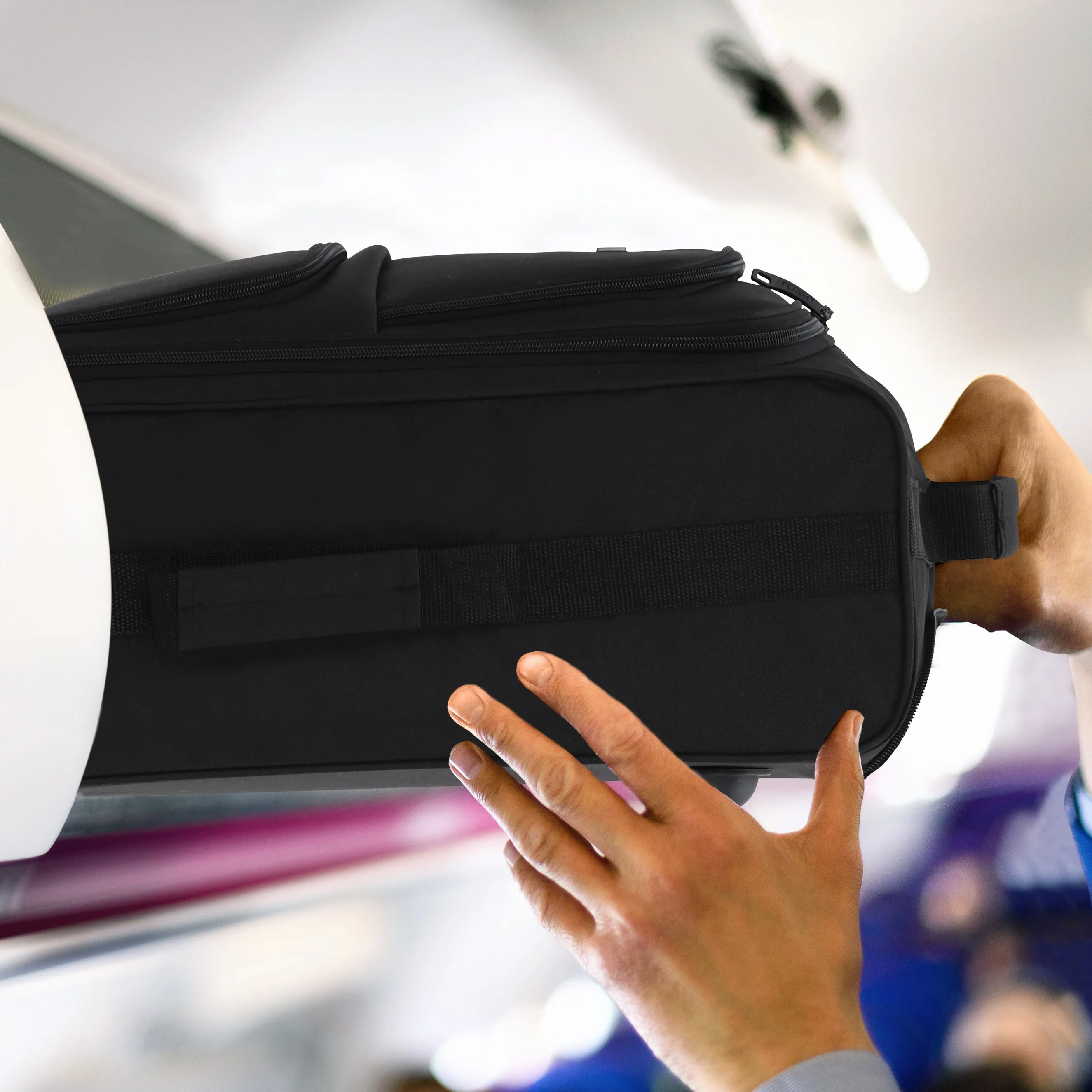 55x40x20cm 2 Wheel Soft Shell Suitcase