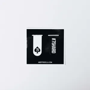 75 HARD Bookmark Set