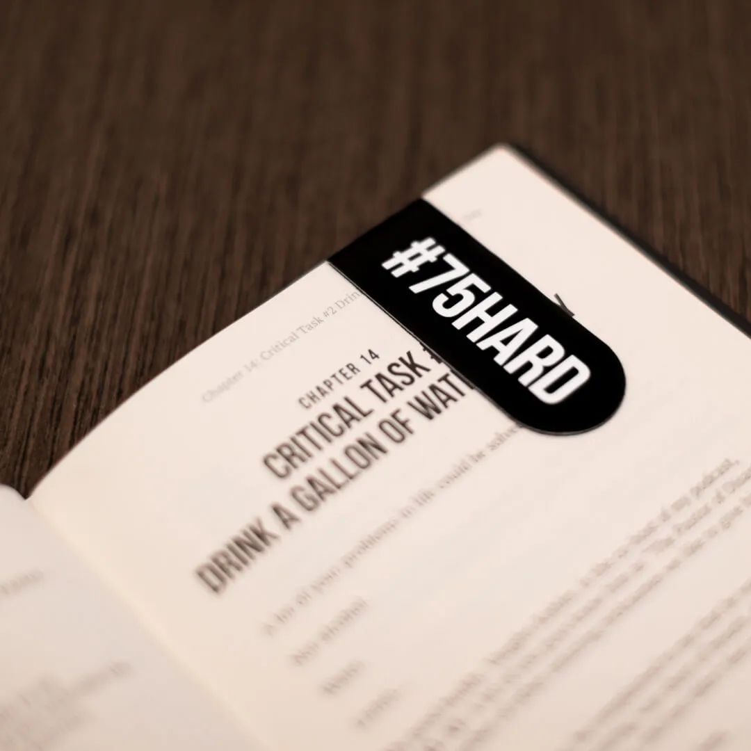 75 HARD Bookmark Set