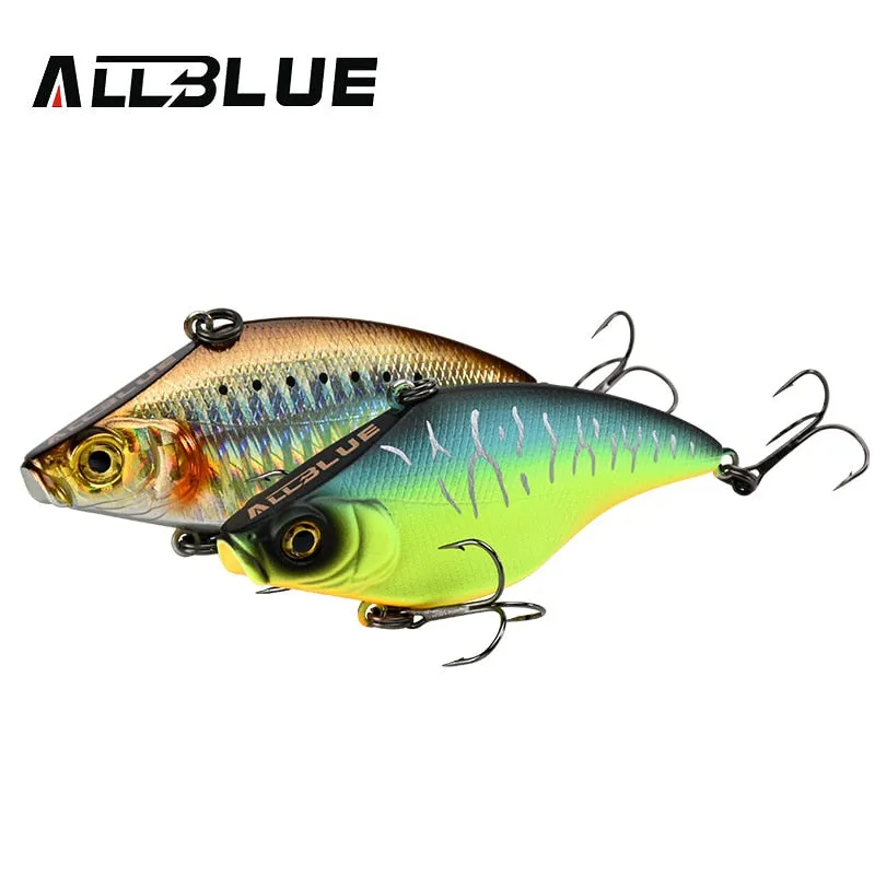 ALLBLUE VIBRATION-X Sinking VIB Fishing Lure Lipless Crankbait Artificial Hard Bait All Depth Fishing Tackle