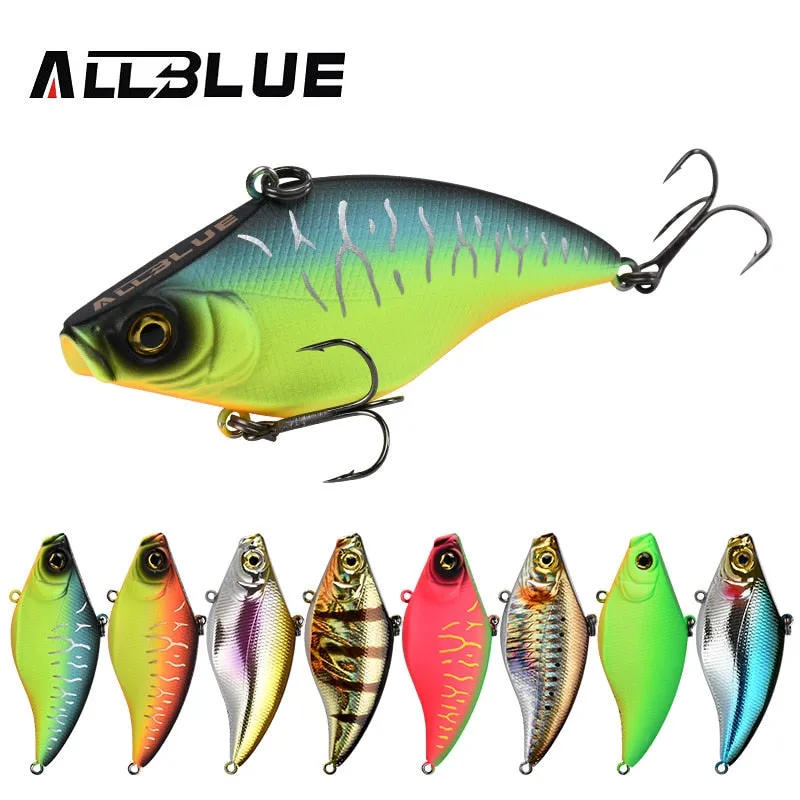 ALLBLUE VIBRATION-X Sinking VIB Fishing Lure Lipless Crankbait Artificial Hard Bait All Depth Fishing Tackle