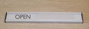 Aluminium Slider Open / Closed sign