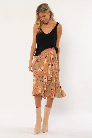 Amuse society Holly Woven Midi Skirt