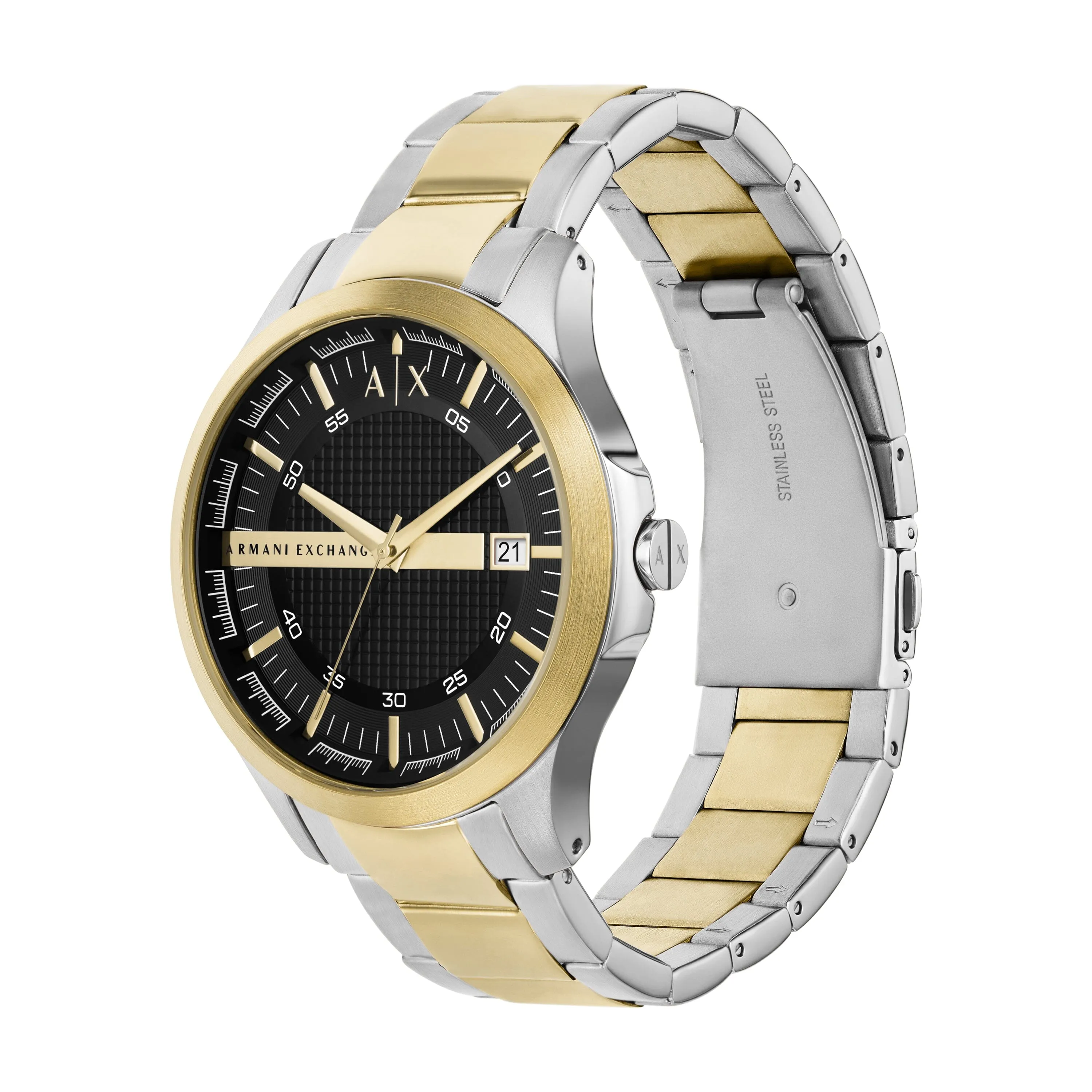 Armani Exchange Three-Hand Date Two-Tone Stainless Steel Watch AX2453