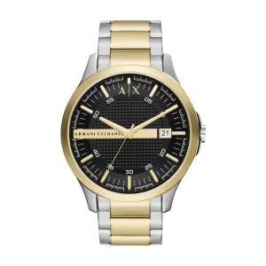 Armani Exchange Three-Hand Date Two-Tone Stainless Steel Watch AX2453