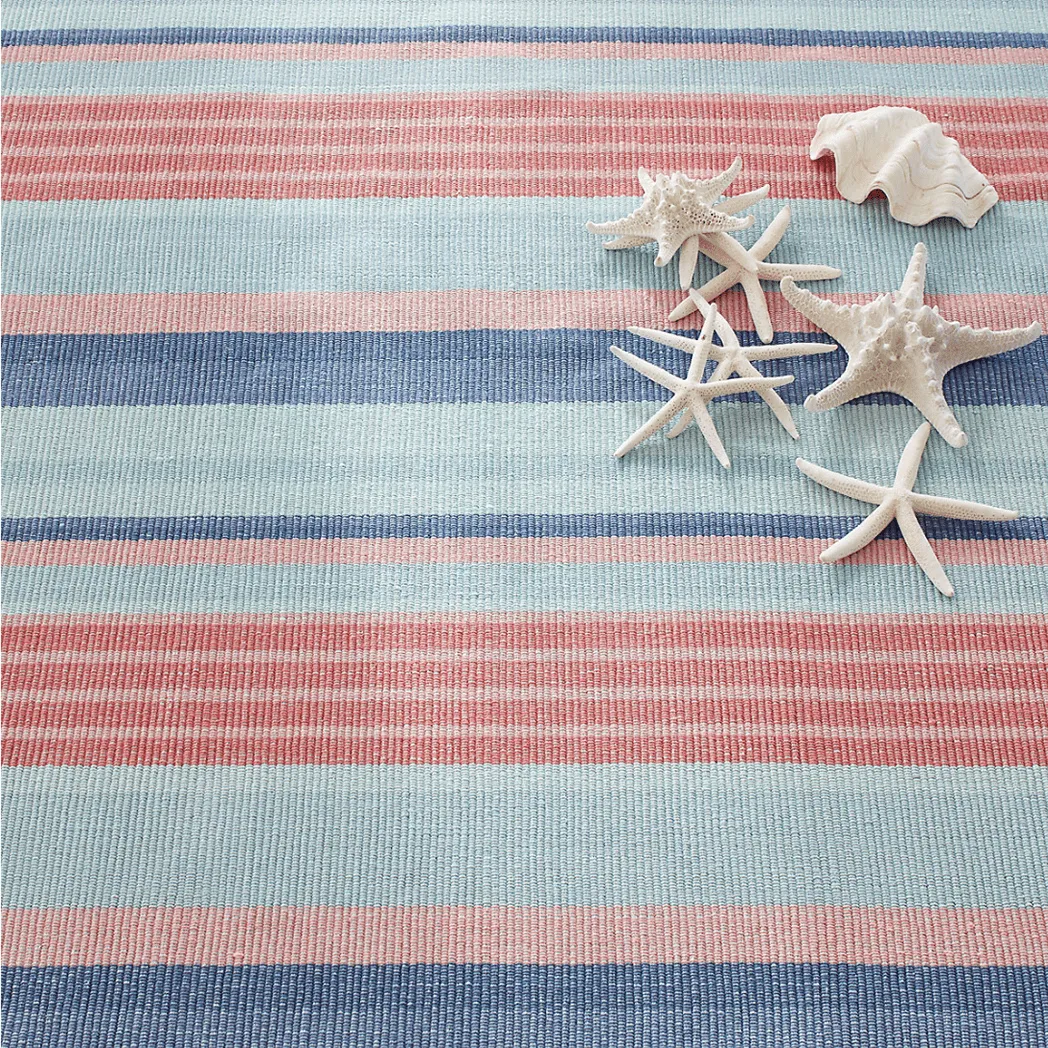 Aruba Stripe Woven Cotton Rug