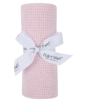 Baby Gift Soft Handle Pink Cellular Soft Shawl (PK6) 19C189-P