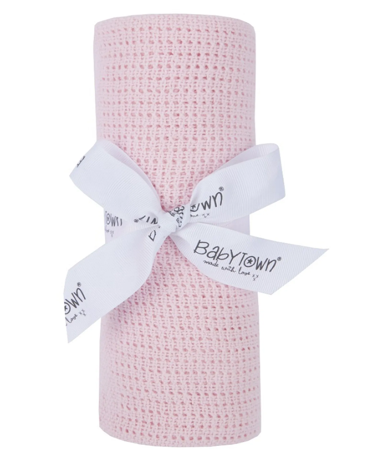 Baby Gift Soft Handle Pink Cellular Soft Shawl (PK6) 19C189-P