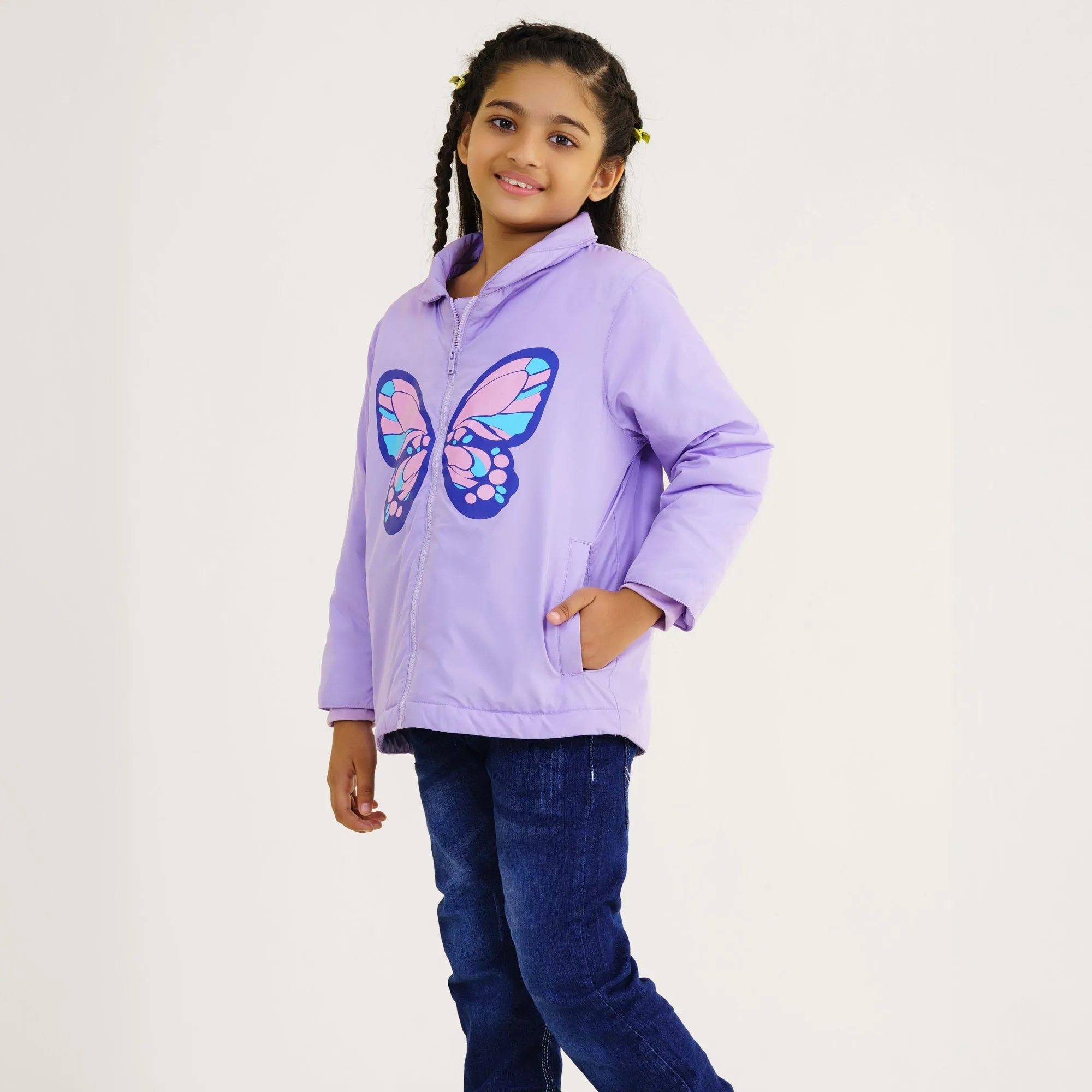 Baby Girls Lavender Quilted Jacket